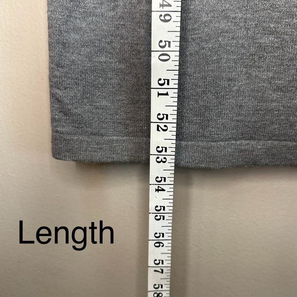 French Connection Babysoft Knitted Mock Neck Sweater Dress in Charcoal Sz Large - Picture 7 of 10